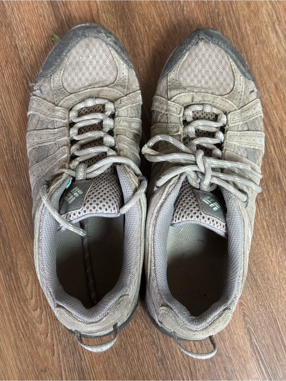 Columbia Taupe and Gray Women's Trail Sneakers